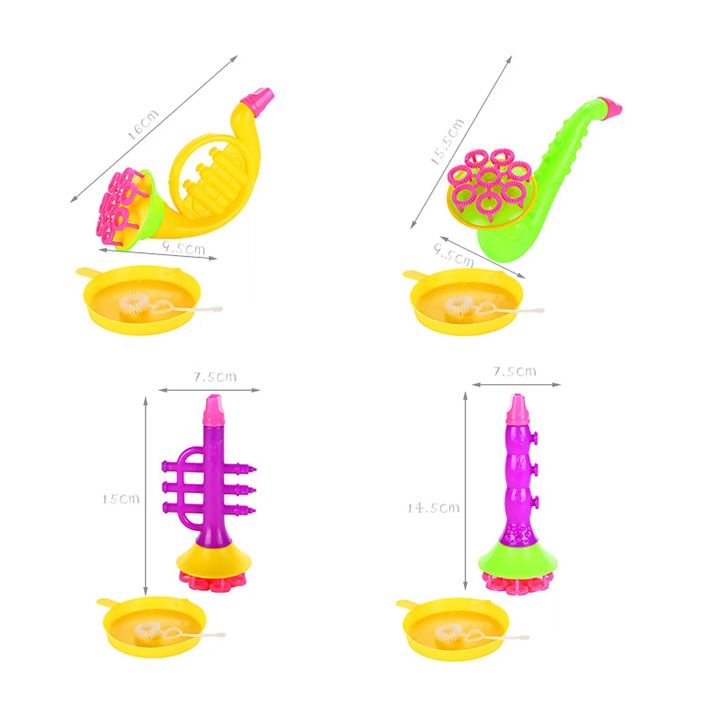 Труба сдувание пузыря игрушки Sax пузырь пистолет детский день подарок