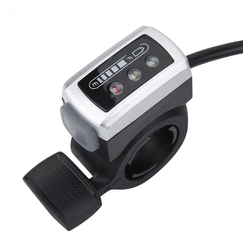 Excellent Ebike Thumb Throttle 36V Speed Control 6 Wires Thumb Throttle on Left / Right Handle for E-Bike Electric Bicycle 1.6m cable wire 1