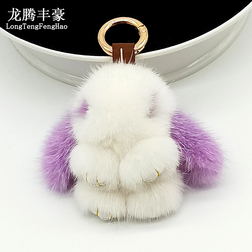 8cm Cute Real Mink Key Chains Mini Rabbit Key Ring 100% Natural Mink Fur Handbag Pendant New Design Key Chain Accessories 8cm Cute Real Mink Key Chains Mini Rabbit Key Ring 100% Natural Mink Fur Handbag Pendant New Design Key Chain Accessories