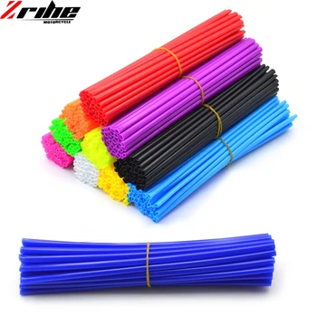 

72pcs Motorcycle Dirt Bike Wheel Rim Spoke Skins Covers Wrap Tubes Decor Protector FOR Honda CR YZ RM KX 80 125 250 450 500 CRF