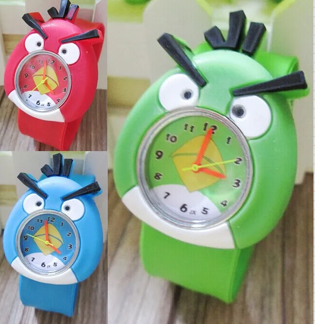 

3D Cartoon Unicorn Kid Watches Casual Quartz Wristwatch Silicone Band Slap Watch Children The bird Sports Watch Cute Baby Clock