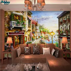 Beibehang большой заказ обои европейский город пейзаж фона настенная живопись украшение дома