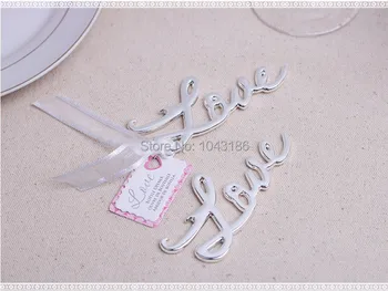 

Wedding party favor gift and giveaways for guests "LoVE"Bottle Opener party souvenir 100pcs/lot Party gifts