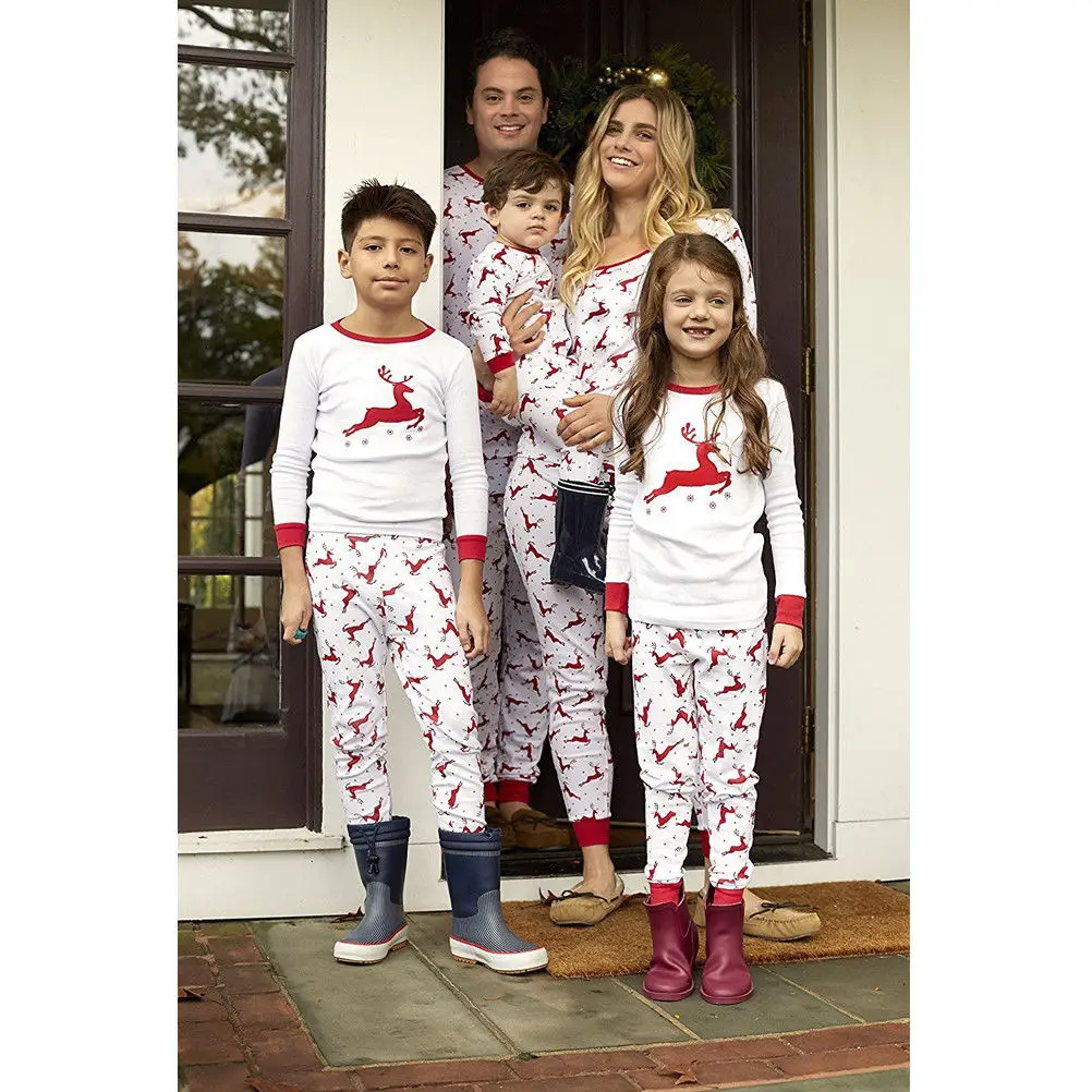 Family Matching Christmas Pajamas Sets Xmas Adult Baby ...