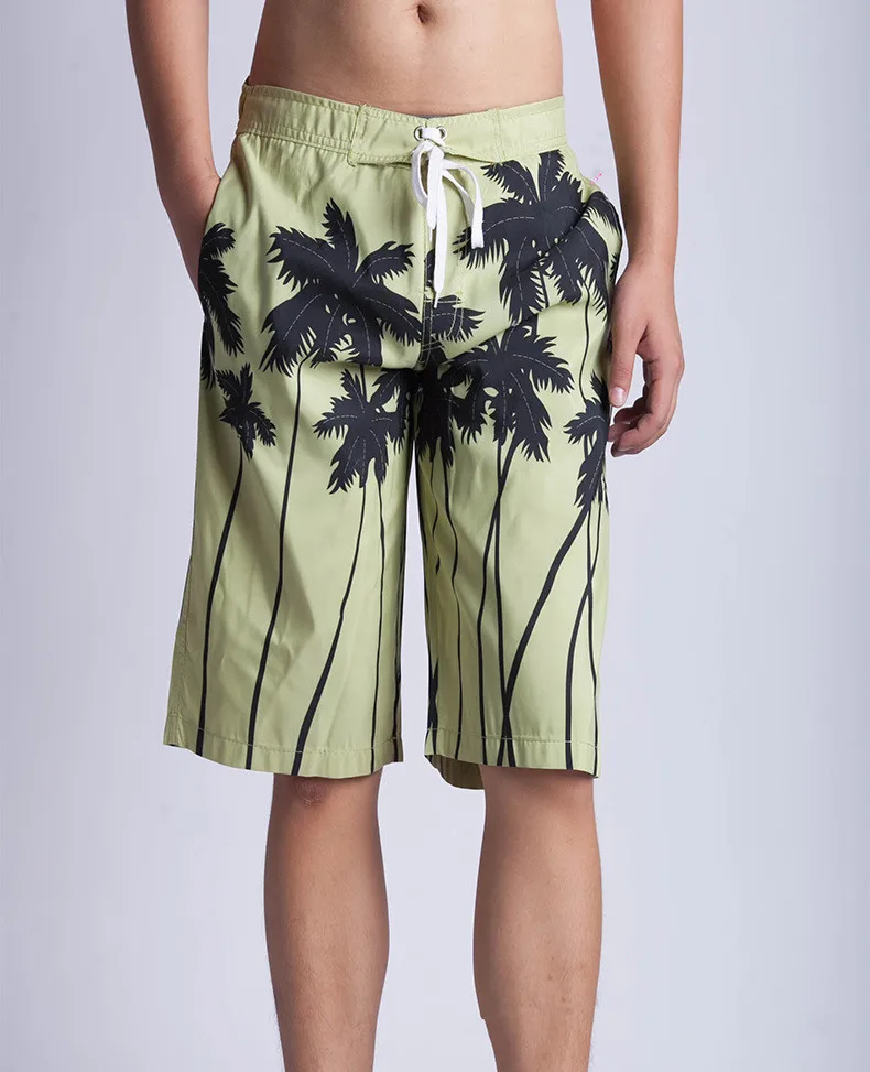 Брендовые Новые мужские повседневные пляжные шорты летние мужские шорты с кокосовыми деревьями одежда быстросохнущие шорты мужские