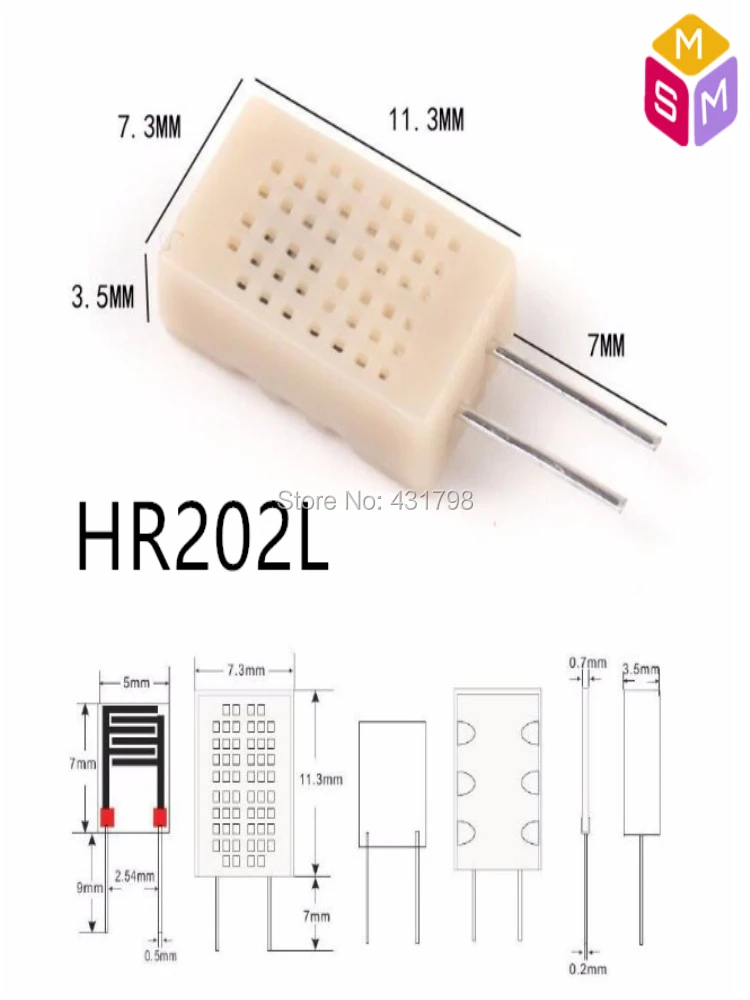 HR202L/DHT11/AHT10/AM2302/AM2320/AM2122/AM2120/AM2322 цифровой датчик температуры и влажности чувствительный конденсатор модуль AIoT