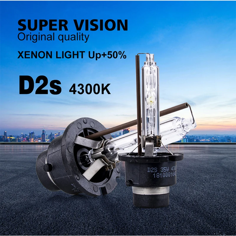 Hlxg Ксеноновые лампы для автомобильных фар 2 шт. 35 Вт D2S D2 автомобильные Сменные