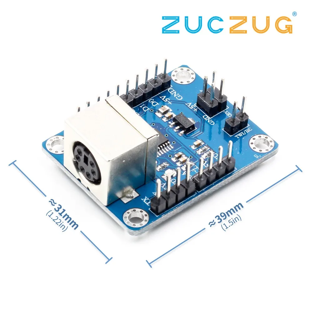 1PCS PS2 Keyboard Driver Module Serial Port Transmission Module for arduino AVR 