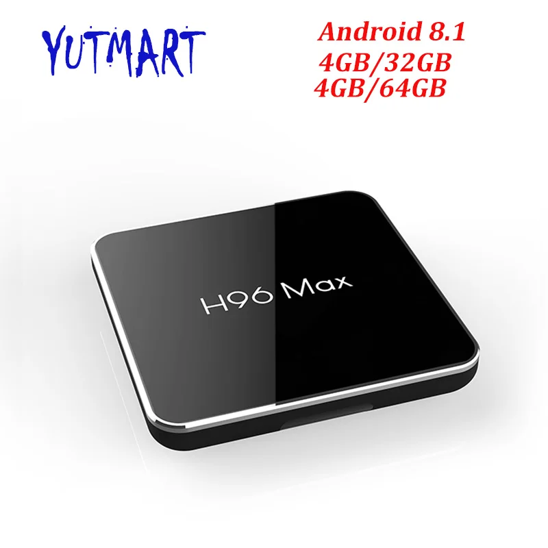 H96 MAX 4 Гб 64 четырехъядерный процессор Amlogic S905X2 Smart Android 8 1 TV BOX BT4.0 H2.65 4K 2 4G &amp 5G WIFI