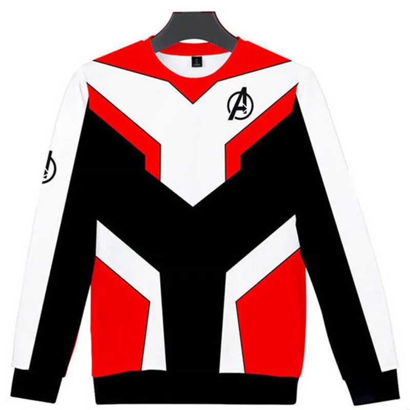 Men Women Hoodie 2019 Avengers Endgame Realm Cosplay Hoodies 3D Pullover Sweatshirt Quantum Realm Superhero Jacket Sweatshirts