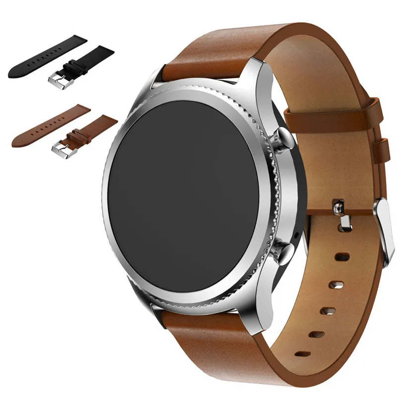 

Wristband watch 2018 Fabulous Replacement Leather Watch Bracelet Strap Band For Samsung Gear S3 Frontier #0703
