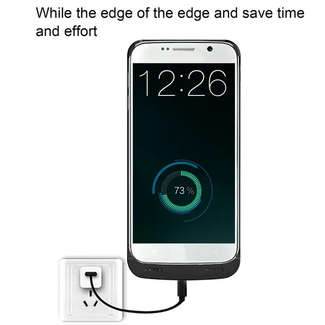 portable size 4200mah external battery charger case backup mobile s6 battery size
