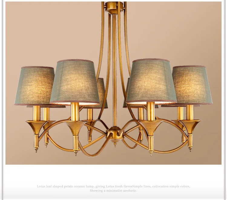 Contemporary Chandelier, Modern American Style Dining Room Chandeliers Lighting Fixture Pendant Light for Bedroom Living Lamp (10)