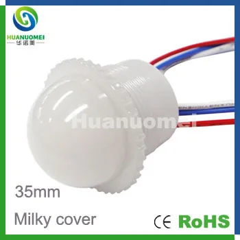 

Outdoor park decoration IP67 full color led pixel milky cover lamp 35mm SMD6leds with many dynamic effects