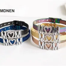 Сетчатый Браслет из нержавеющей стали с 3 шт. "Мама" Горки подвески, хранительские браслеты, DIY ювелирные подарки