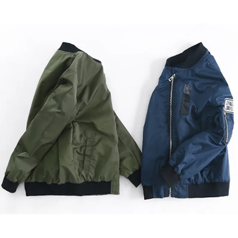 

Military tactical Male Army MA-1 Flight Kids Bomber Jacket Baseball Varsity College Pilot Air Force Coat For Boy Children Jacket