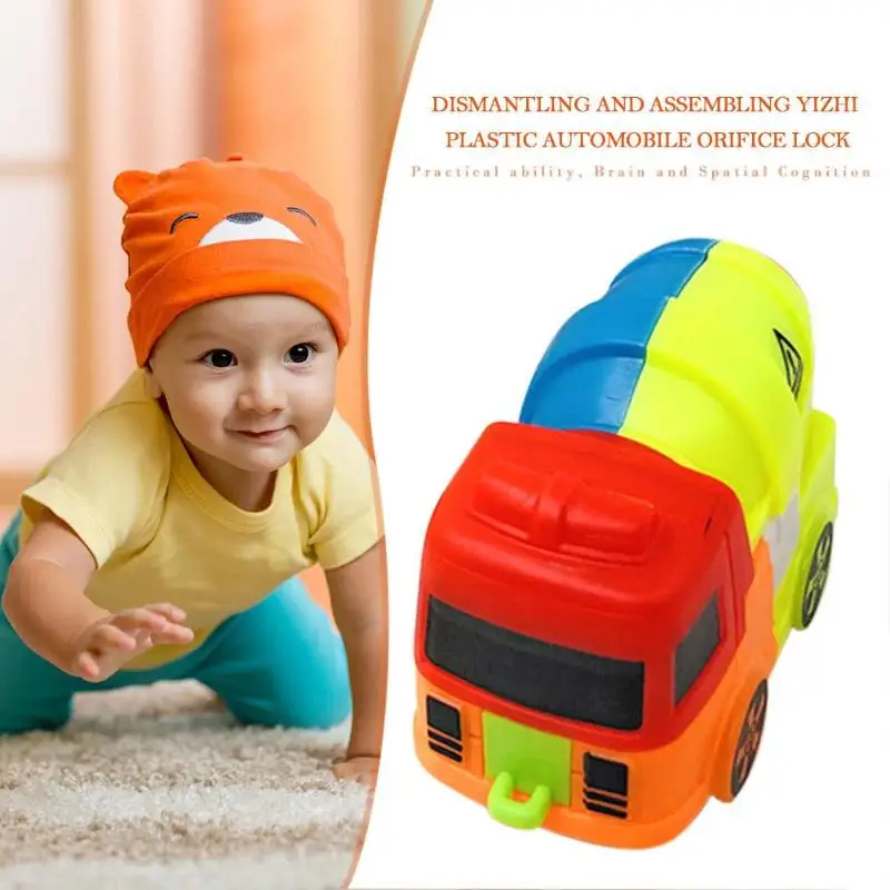 

DIY Build Learning Toy Interlocking Car Model Kids Assembly Educational Kit Diy Car Shape Exercise Ability Brain Cognition