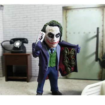 

new 5.2cm Heath Ledger Joker Action Figure Toys PVC Batman The Dark Knight Joker Collection Model Toys