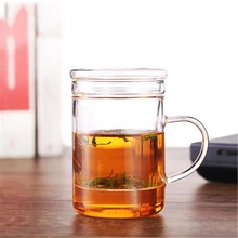 Толще воды стеклянная чайная кружка с заваркой персонализированный стеклянный кувшин для воды Fincan Экологичные прозрачные чайные кружки кофе DDQ116