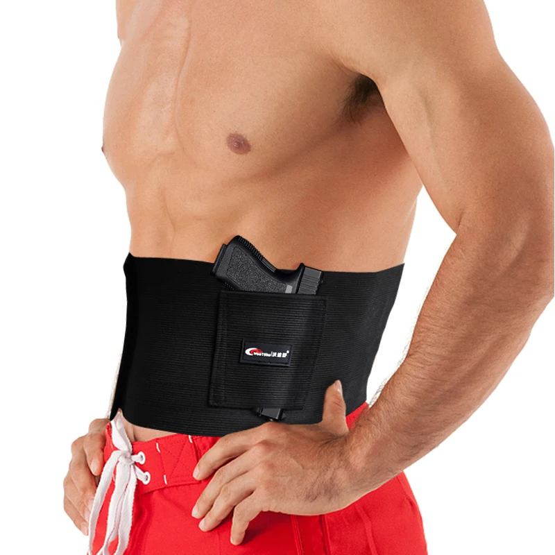 

Tcare Adjustable Waist Belt Band Tactical Gun Holster Fits and Conceals All Subcompact Compact Full Size Pistols Conceal Carry