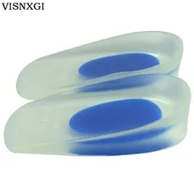 1 пара = 2 шт унисекс Женские вкладыши мягкие резиновые гелевые боли пятки поддержка стелек прозрачные вставки подушки для женщин Q047