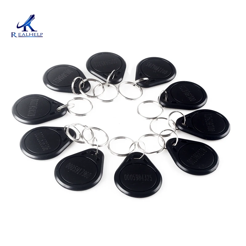Black Color EM4100 EM4102 125KHz RFID ID Proximity Card Token Key Chain Keyfob Read Only ID Smart Card Tag Black Color EM4100 EM4102 125KHz RFID ID Proximity Card Token Key Chain Keyfob Read Only ID Smart Card Tag