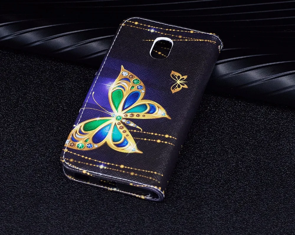 Phone Etui For Coque Samsung Galaxy J3 J5 J7 2017 Case Leather Wallet Flip Cover Capinha |
