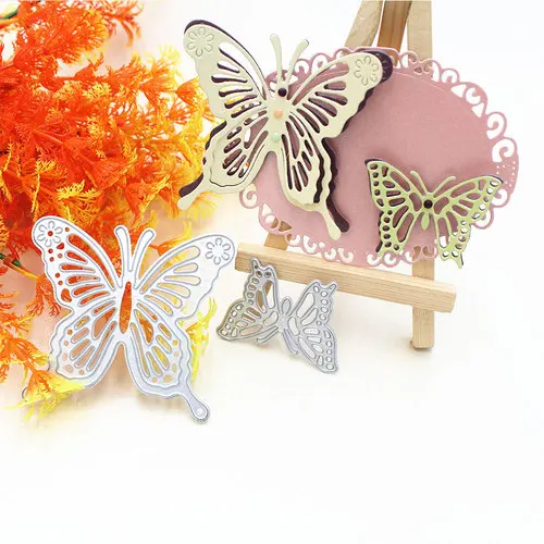 

2pcs butterfly Metal Cutting Dies Stencils for DIY Scrapbooking Album Paper Cards Decorative Crafts Embossing Die Cuts New 2019