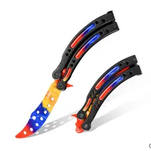 CSGO Косплей ножи бабочка игрушки нож Обучение складной balisong CF игры игрушки