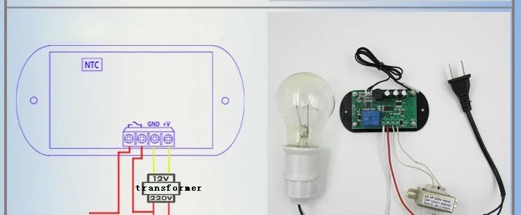 Полнофункциональный 12 V/24 V регулятор температуры для нагрева или система охлаждения верхний и нижний предел регулируемый