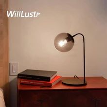 Modo table lamp roll hill light Modern Glass shade desk lighting Jason Miller reading lights Minimalism design