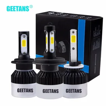 

Geetans Waterproof Car headlight H4 LED H7 H11 H8 H9 9005 880 9007 9006 H3 Super bright Automobiles Headlamp 8000LM 72W 6500K EJ