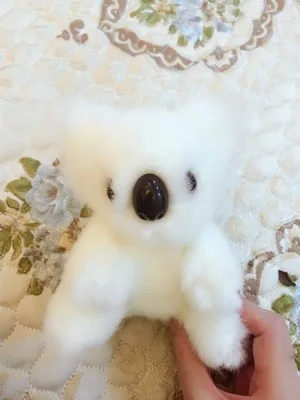 mini cute plush koala toy high quality white doll birthday gift about 16cm 2799 | Игрушки и хобби
