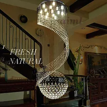 Modern Crystal Chandelier Pendant Lighting Hanging Ceiling Lamps Fixtures with LED Source Clear K9 Crystal Modern Crystal Chandelier Pendant Lighting Hanging Ceiling Lamps Fixtures with LED Source Clear K9 Crystal