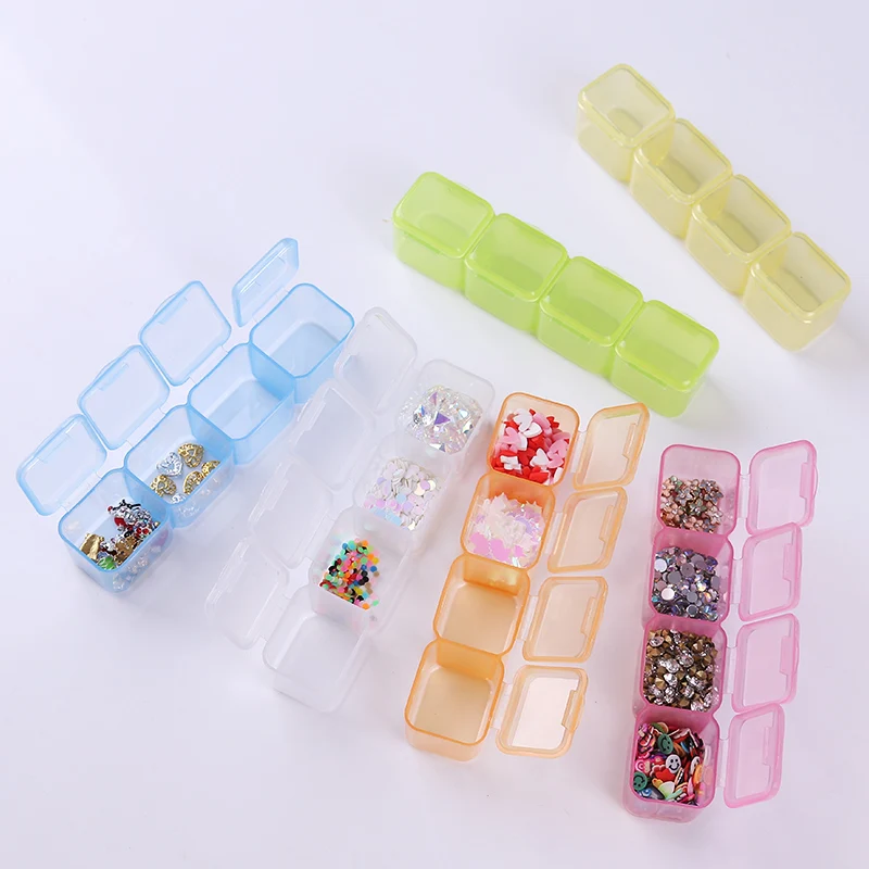 1 Pc Storage Box Nail Decoration Container Nail Care Tool Holder 1/2/3 Layers Compartments Sets