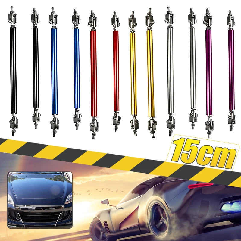 

2Pcs Universal Car Front Rear Bumper Protector Splitter Rod Support Adjustable