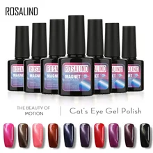 Гель ROSALIND 1S P+ черная бутылка 10 мл магнит кошачий глаз C31-60 гель лак для ногтей УФ светодиодный Полупостоянный гель лак