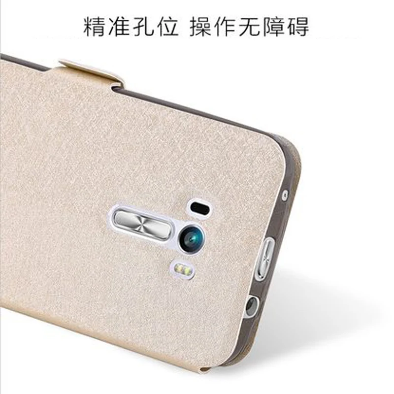 Флип чехол из ТПУ и кожи с подставкой для ASUS ZenFone Selfie ZD551KL Z00UD задняя крышка