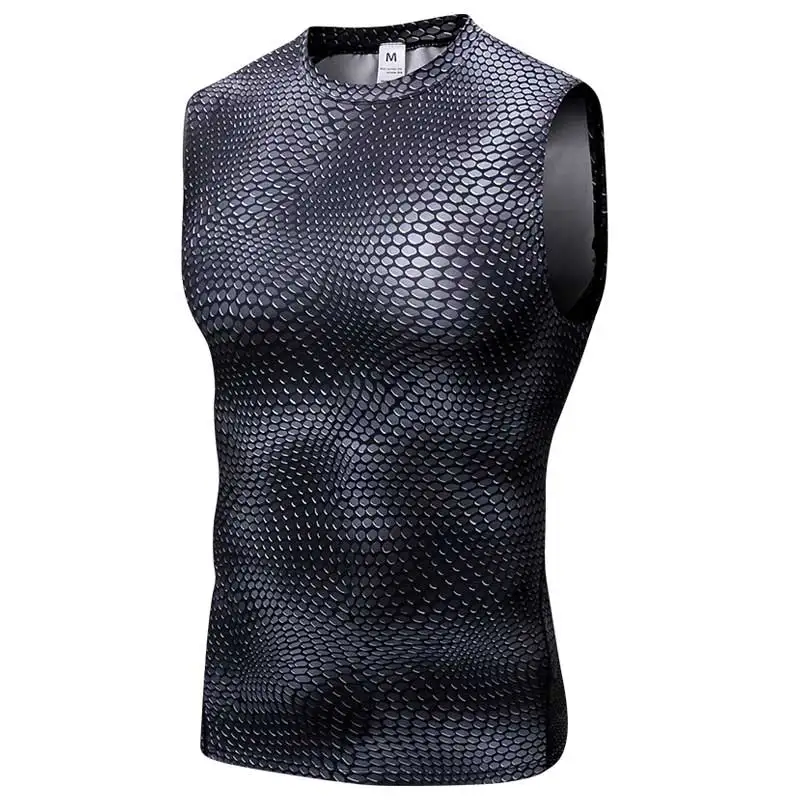 Muscleguys Men's Quick-drying Basketball Sports Vest Running Fitness Bodybuilding Sleeveless T-shirt Loose Tank Top Training Mesh Tops – Buy The Best Products In The Online Store - Foto 2
