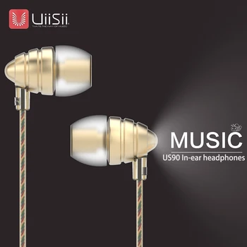 

100% Original UiiSii US90 fashion Music metal Earphones In-Ear Super Bass Stereo HIFI DJ with Mic Headset for IPhone/xiaomi PC