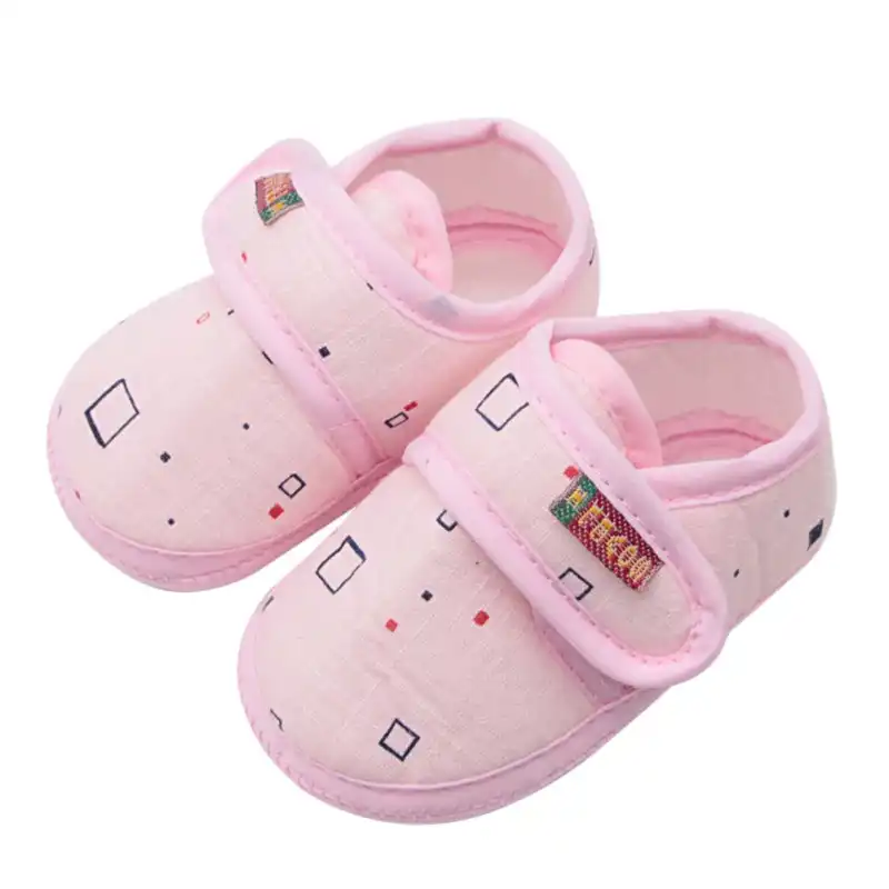 myppgg Toddler Baby Boys Girls Bowknot Sandals Soft Sole Cotton Crib First Walkers Shoes