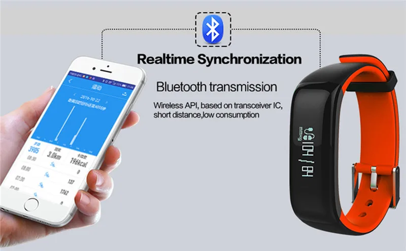 Умные часы водонепроницаемый Bluetooth кровяное давление умный Браслет монитор сердечного ритма умный Браслет фитнес Android IOS Телефон