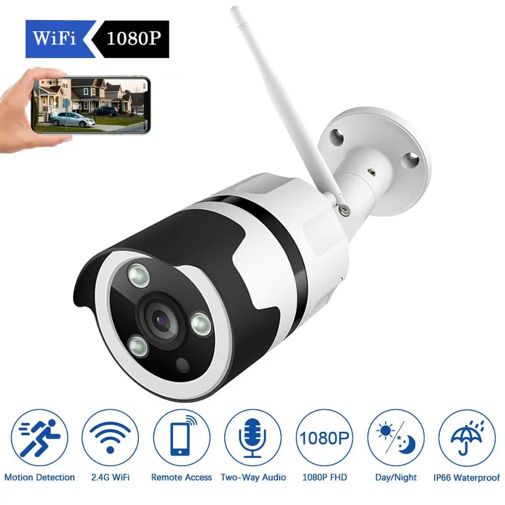 JOOAN камера видеонаблюдения wifi 1080P камеры ip P2P CCTV пулевидная наруэного наблюдения с