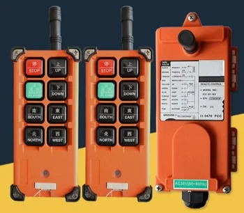 

Free Shipping F21-E1B 24V 2PC transmitter 1PC receiver Motor control button Hoist crane remote control wireless radio Uting