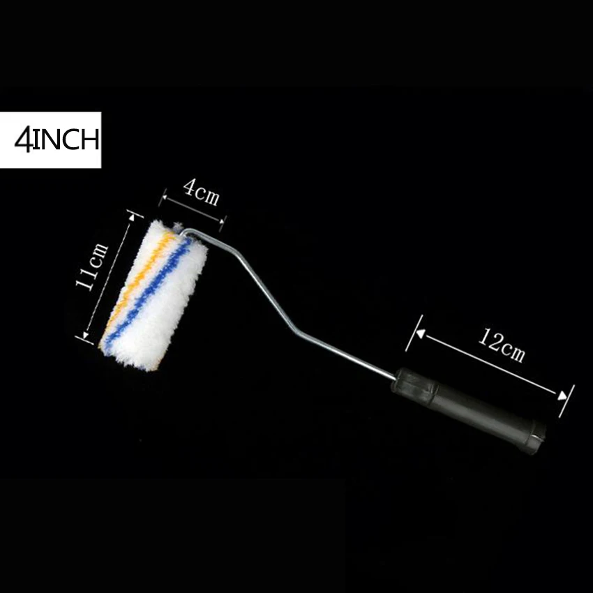 1 шт. 4 дюйма Многофункциональный DIY настенный валик для краски набор ручных инструментов для дома офиса комнаты дверной рельс кисть для краски
