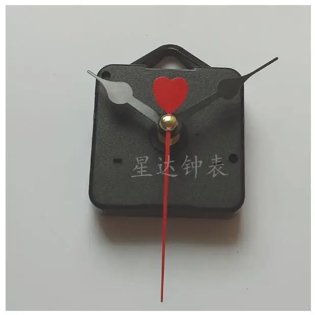 new 10 sets Red Heart Hands DIY Quartz Wall Clock Movement Repair Parts wall clock replacement part on sale