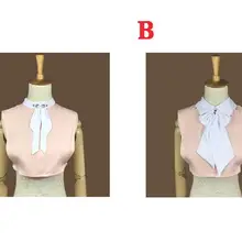 Дамы лук воротник стойка ногтей дрель дикий рубашка поддельные воротник Корея украшения