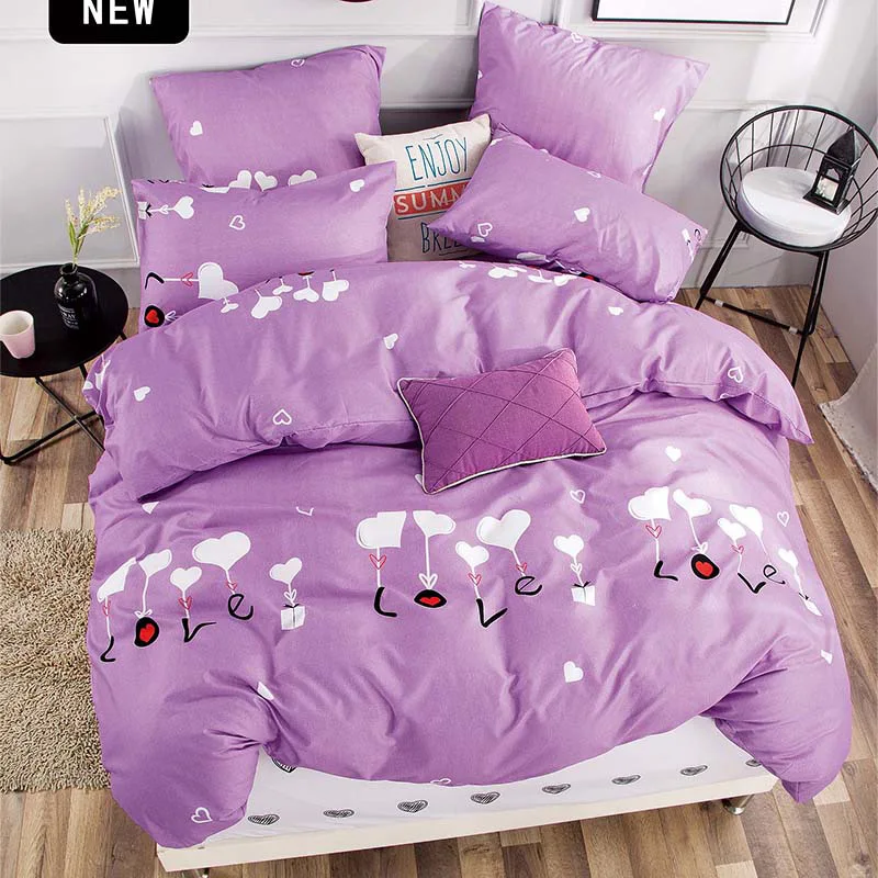 T1016 Alanna Printed Solid bedding sets Home Bedding Set 4-7pcs High Quality Lovely Pattern with Star tree flower - Цвет: T1016