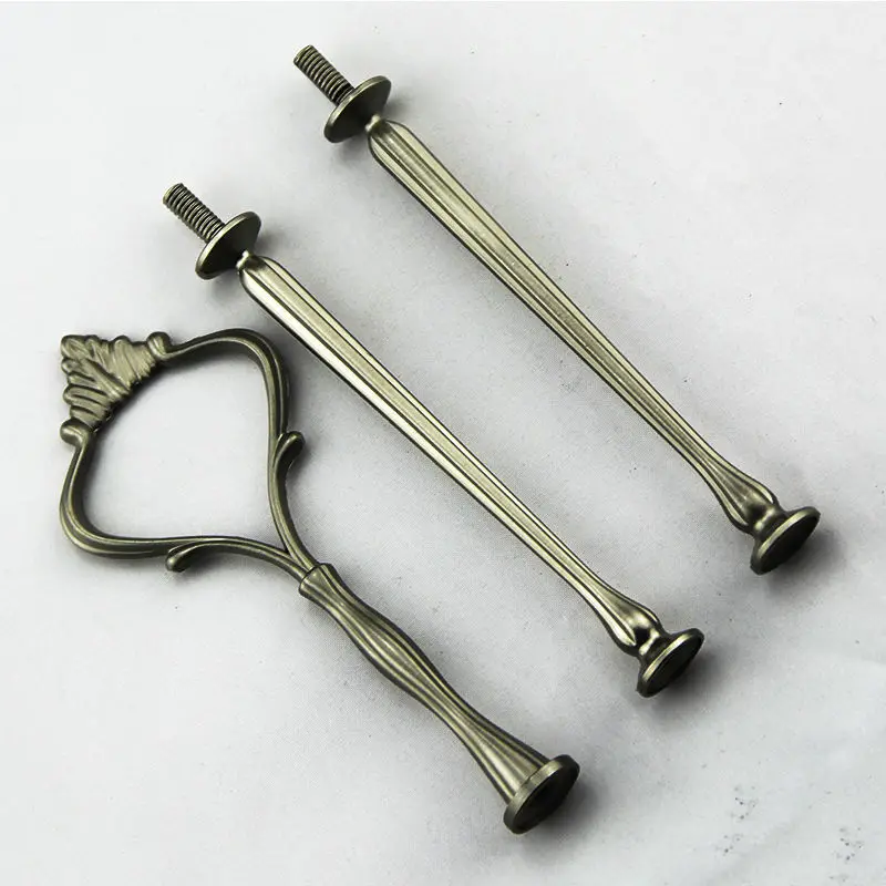 big Crown Bronze and inferior smooth 3 tier cake stand handles, cake