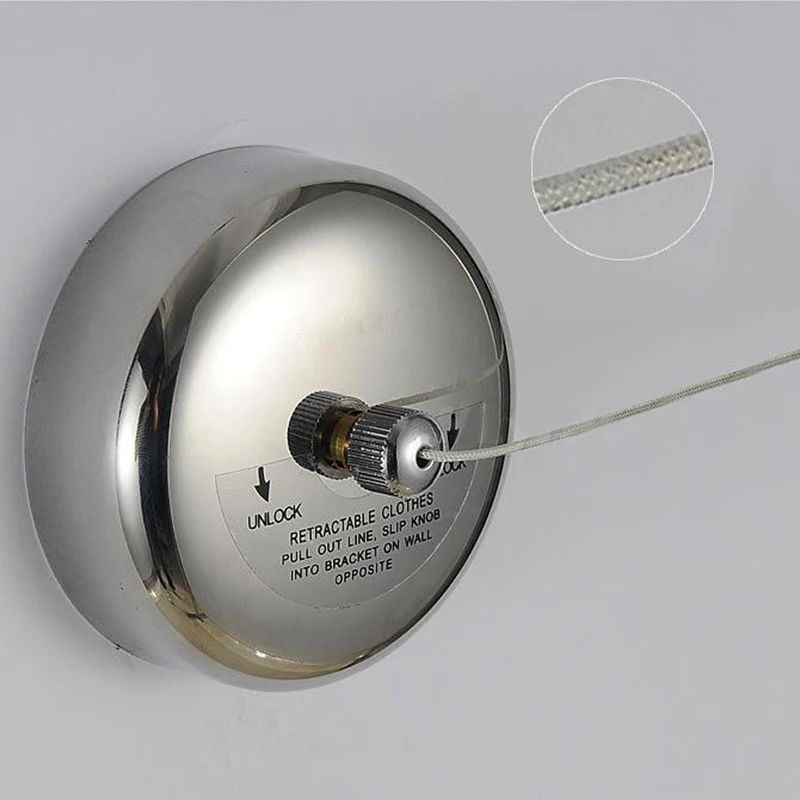 JX-LCLYL Stainless Steel Retractable Clothes Line Dryer Laundry Clothesline with Screws